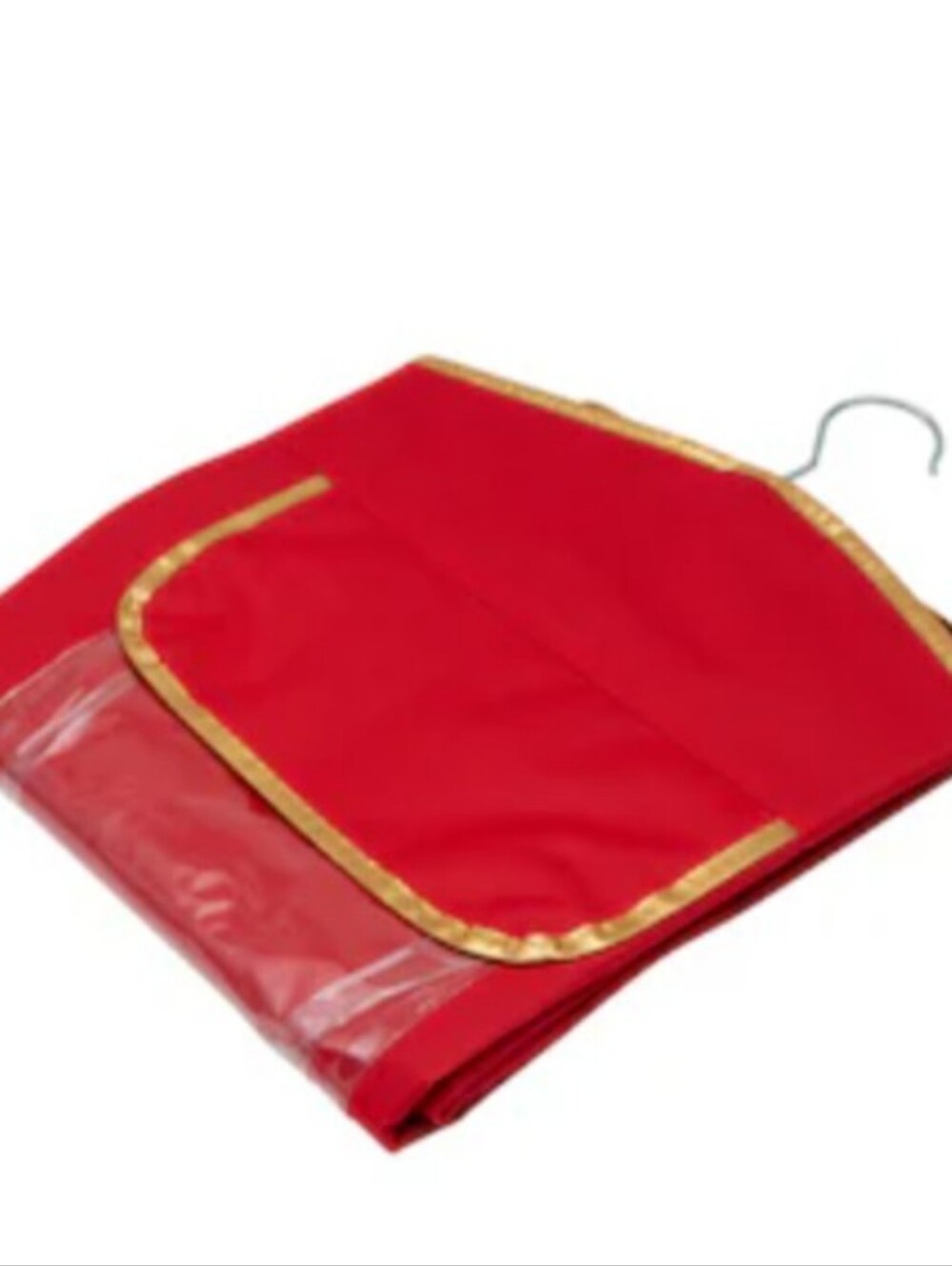 Holiday Gift Wrap Organizer- Hanging with Clear Zipper Pocket - Picture 3 of 6